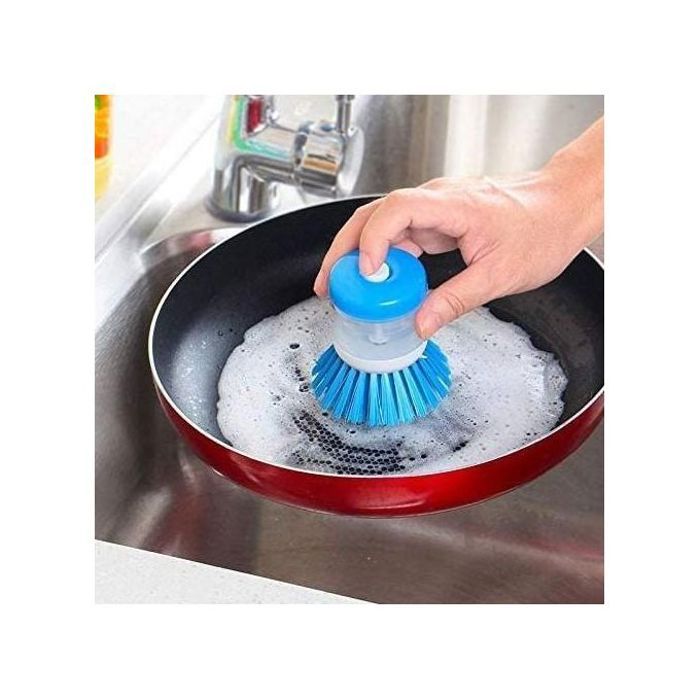 Brosse à Vaisselle avec Distributeur de Savon - Nettoyage Facile