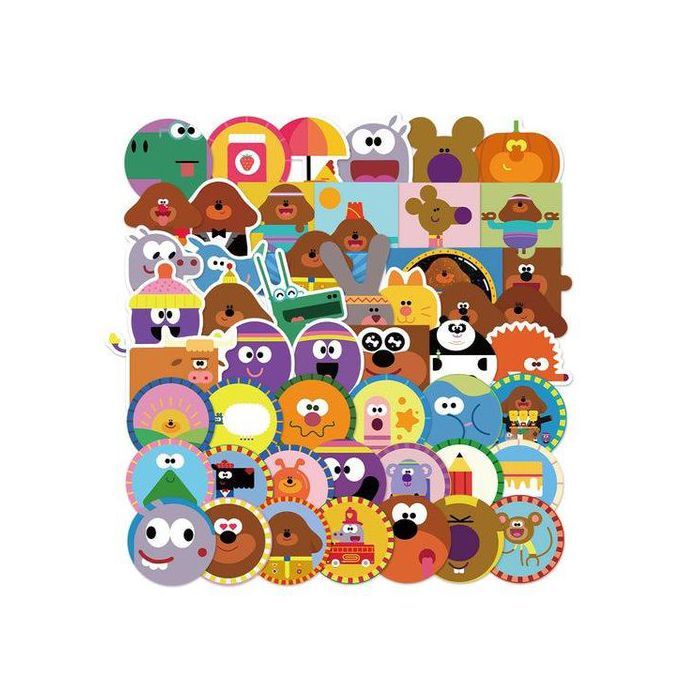 Stickers - Hey Duggee - 50 Pièces - Multicolore - Décoration murale - Waterproof