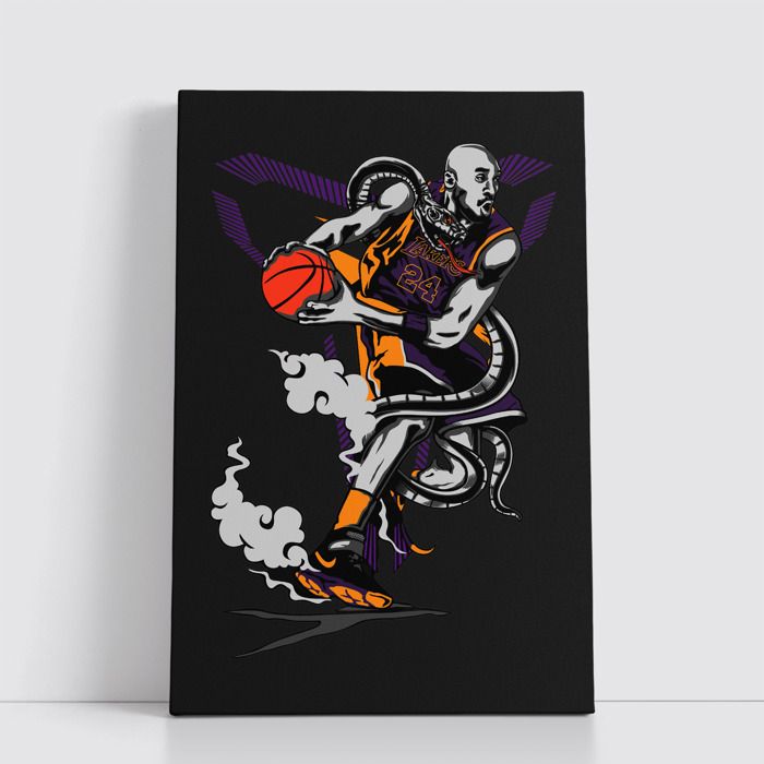 Tableau NBA sur Toile – Affiche Murale 25x40 cm avec Équipes et Joueurs Légendaires du Basket 124