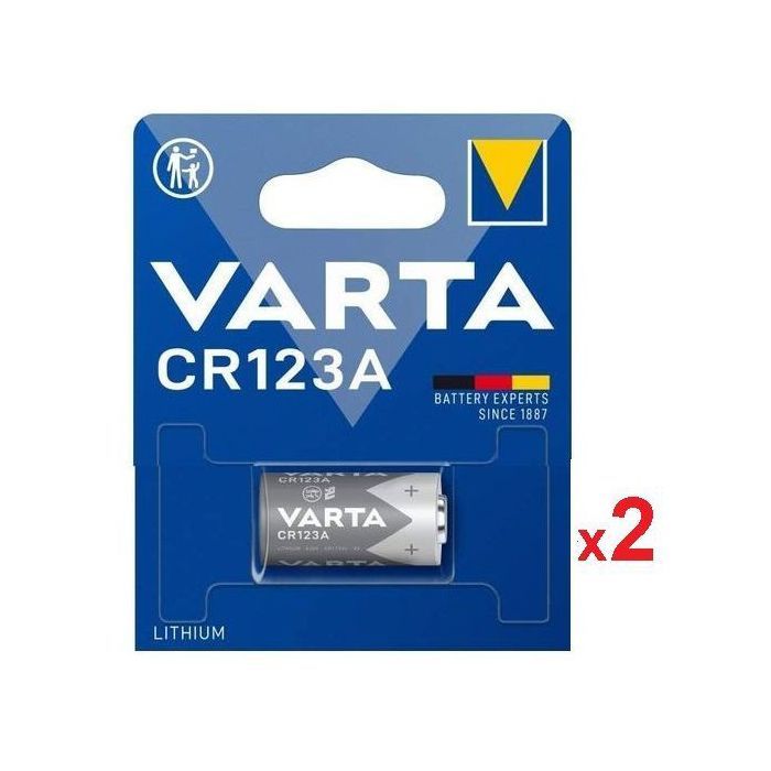 VARTA 2 Piles 3V CR123A Lithium 3 volts // CR123A 3V Appareil Photo 2Pcs