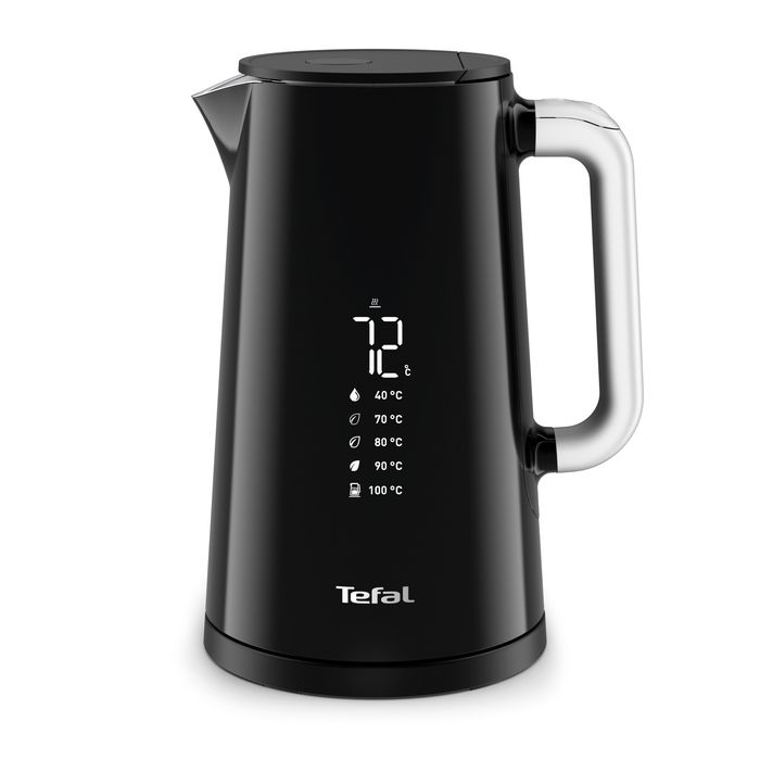 Tefal Bouilloire électrique 1,7 L, Écran numérique, Anti-brûlure, 5 températures KO850810