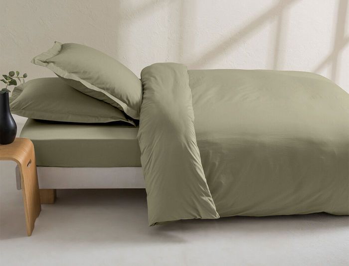Housse de couette - LINVOSGES - Fougère - 240x260 cm - Percale de coton - Lavable à 60°C