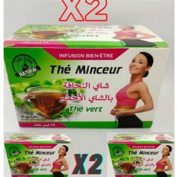 Minceur sachets Thé vert pour perdre du poids et graisse (24 sachets )