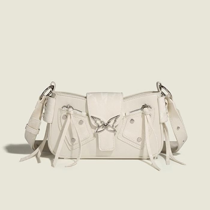 Sac à main - COUCOU PARIS - CK007-1 - Luxe - Tendance - Papillon Dream - Blanc