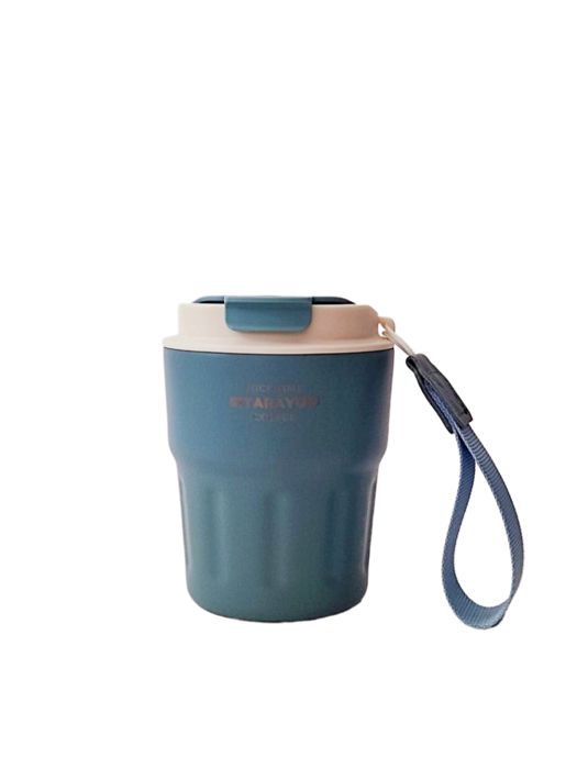 Mug Thermos - Inox 301 - 290 ml - Bleu - Garde chaud 8h - Design contemporain