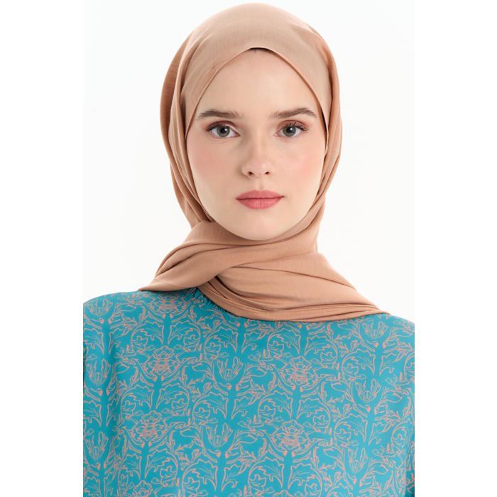 Châle - Café léger - 75 x 190 cm - 80% Viscose - Chic - Printemps/Été