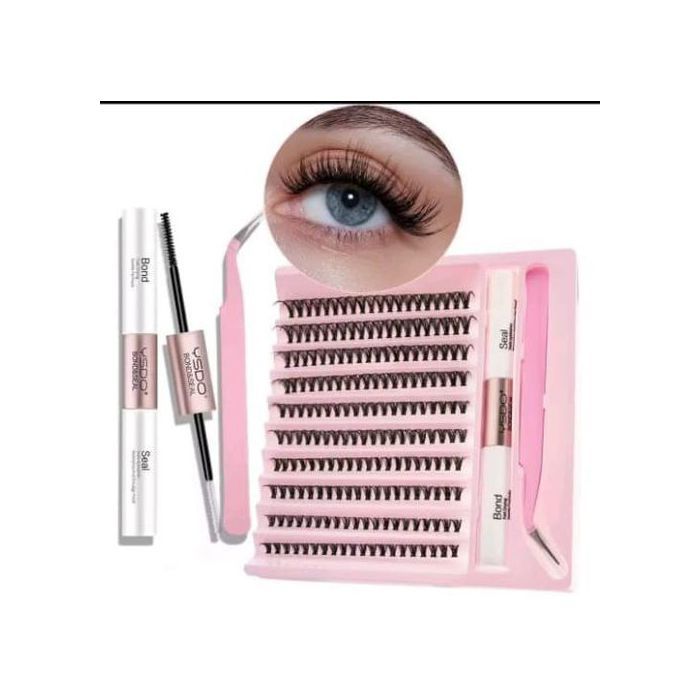 200 Pièces Kit d'Extension de Cils C-curl Dramatique de 8 à 16 mm, Cils Individuel pour un Volume