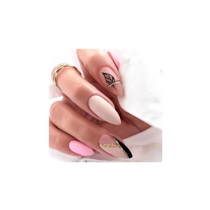 Faux ongles, Boite de 24 Pièces avec 1 gel gelée et 1 lime à ongles