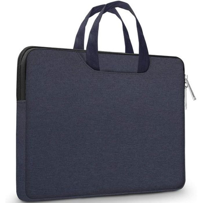 Sacoche 15.4 Housse imperméable Mac et PC Portable en Toile intérieur antichocs