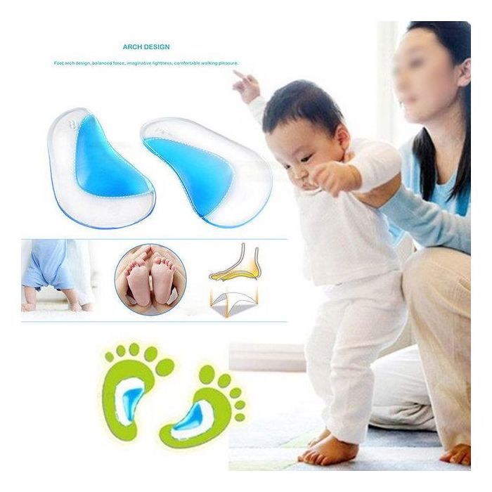 Semelles orthopédiques en Silicone, Support de voûte plantaire plat, correcteur de coussin de chaussure, Gel Valgus,