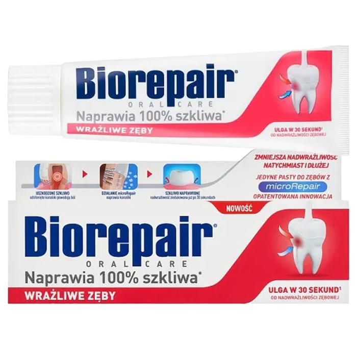 Dentifrice - Biorepair - Fast Sensitive Repair - 75ml - Réduit hypersensibilité - Répare émail