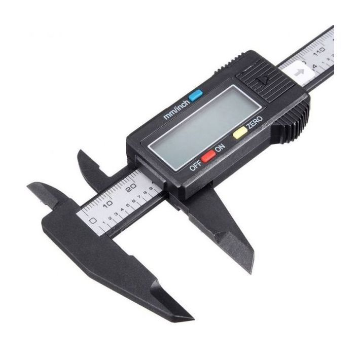 Pied à coulisse en fibre de carbone avec affichage LCD, 150mm, affichage LCD