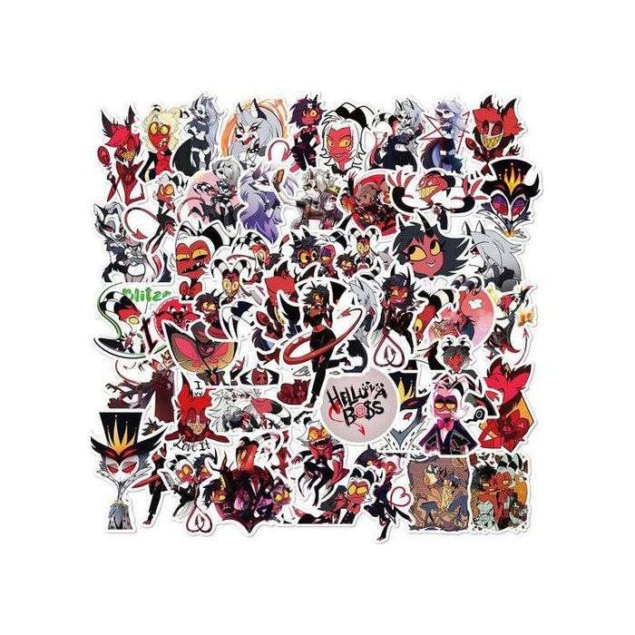 Stickers - Helluva Boss - 50pcs - Multicolore - Waterproof - Durable