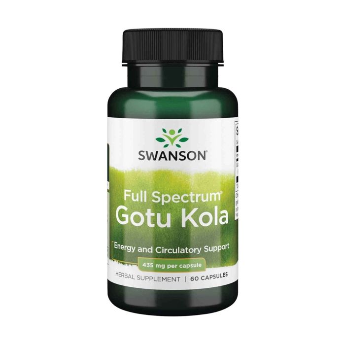 Swanson Gotu Kola 435 mg – Vitalité Cérébrale et Bien-Être Cognitif – 60 Gélules