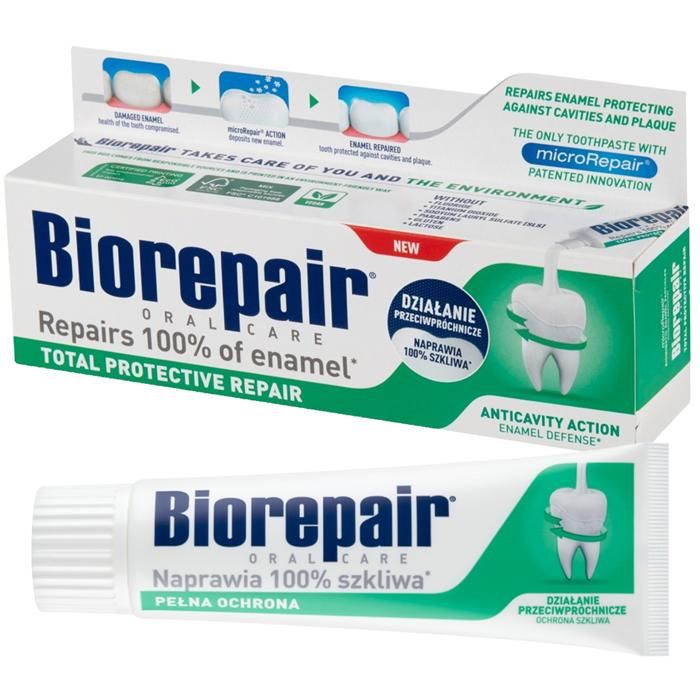 Dentifrice - Biorepair - Total Protective Repair - 75ml - Protection contre les caries - Réparation de l'émail