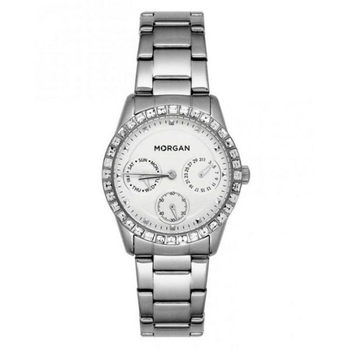Montre Femme - MORGAN - MG006S/FM - Argenté - Cadran Blanc - Bracelet Acier