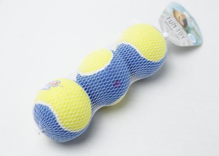 BUBIMEX  SQUEAK BALL  X3  6CM