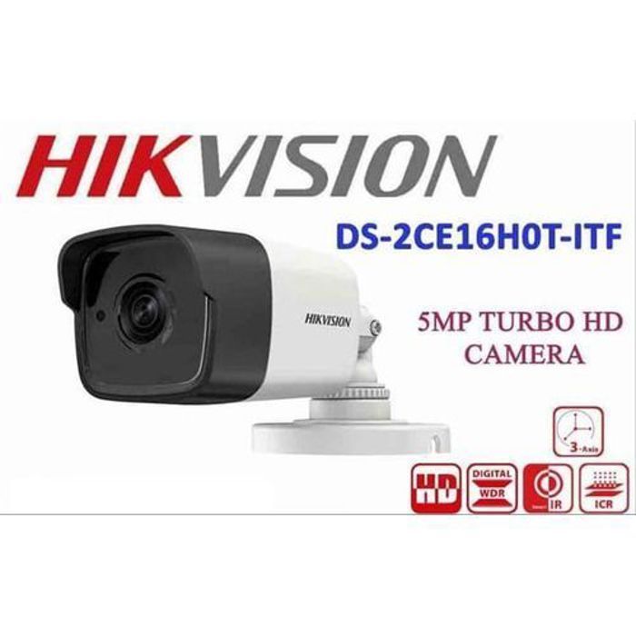 Hikvision Caméra Bulle Etanche 5Mp Turbo Hd 1080P Dnr/Ip67 Ir 30M Obj 2.8Mm