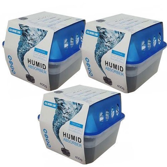 Déshumidificateur à granulés - Non spécifié - 400 g - 3 sachets - Écologique - Sans électricité