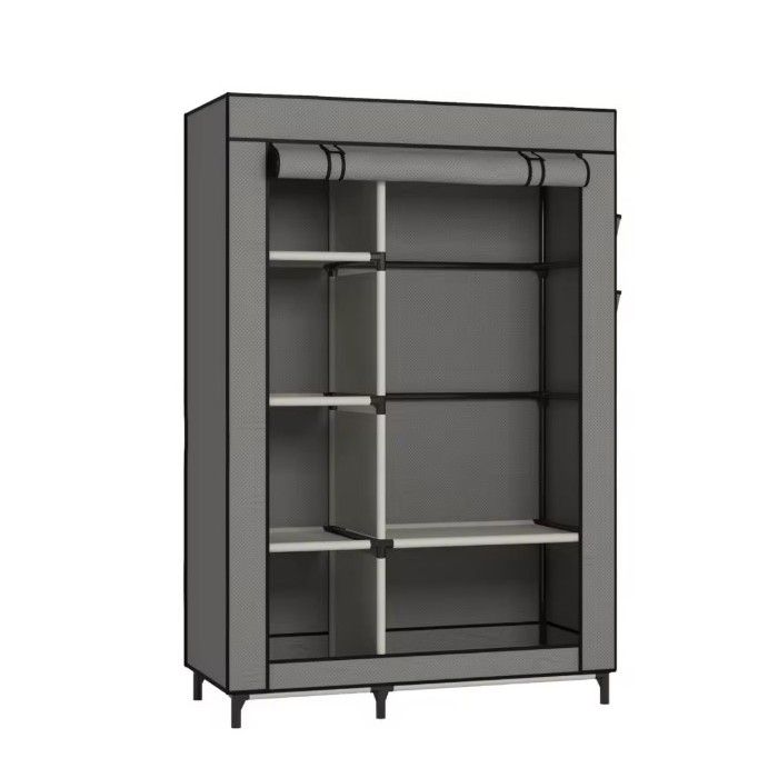 Penderie GM - GENERIC - 110x46x165cm - Marron - Métal et PP - Montage facile