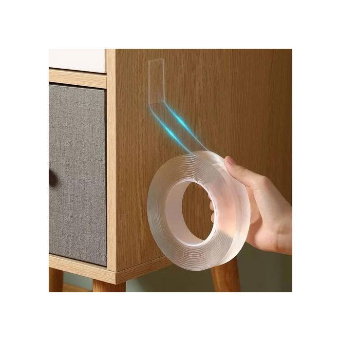 ruban auto-adhésif double face qui ne laisse aucune trace, autocollants muraux waterproof transparents