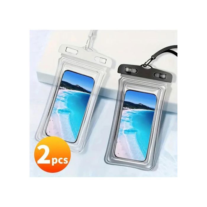 2pcs Sacs de Protection Téléphone étanche, natation, Etui de Portable Imperméable à l'eau