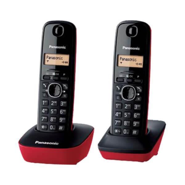 Dect Panasonic TG1612 Duo noir-rouge