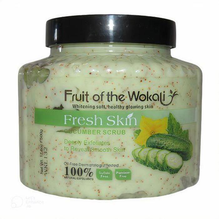 Gommages nettoyants pour le visage et le corps Beauty Skin à l'extrait de cucumber 500g