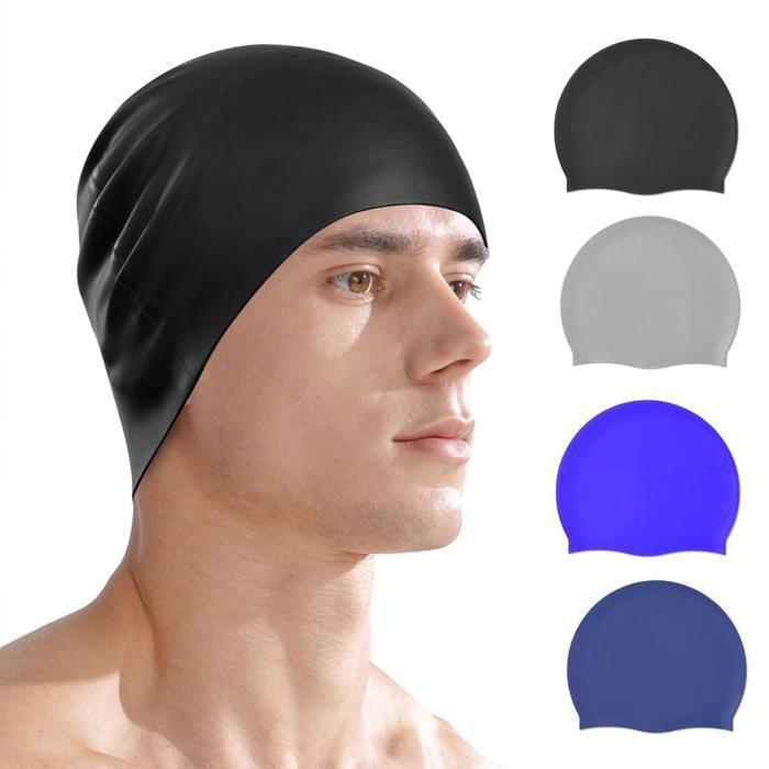 Bonnet de natation protection cheveu unisexe(Couleur aléatoire)