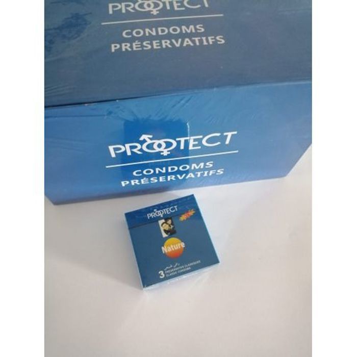 Protect PRÉSERVATIF NATURE PROTECTION MAXIMALE, 48 BOITES DE 3 CONDOMS