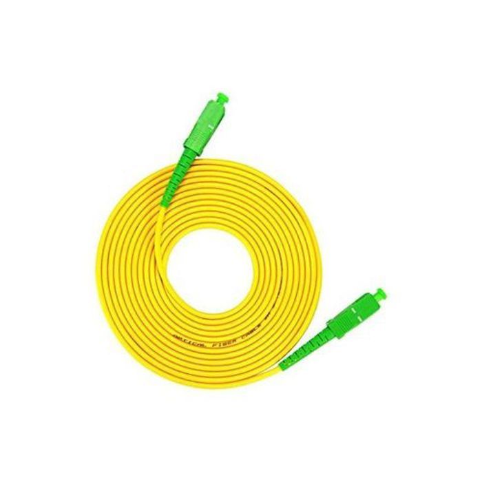 Câble fibre optique - OOTDTY - Simplex monomode - 15 mètres - Jaune - Haute qualité
