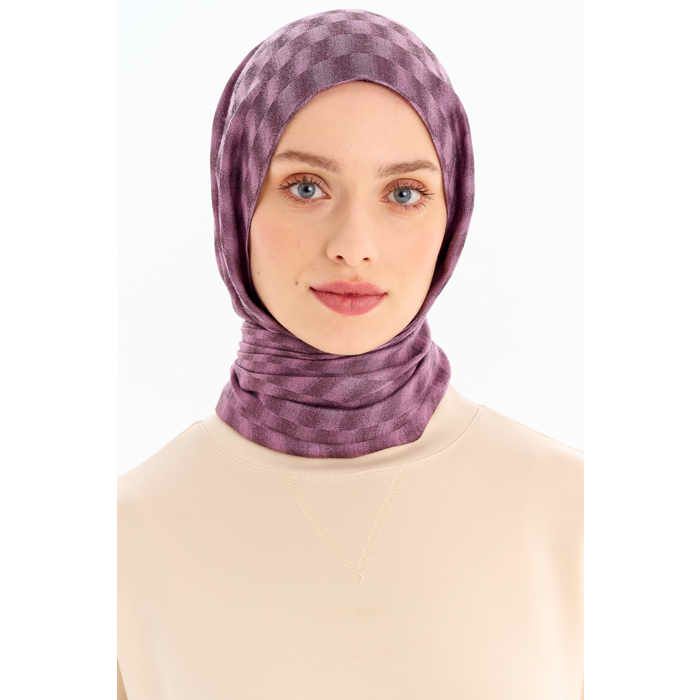 Châle à motifs - Bois de rose - 75 x 190 cm - 80% Viscose - Chic - Printemps/Été