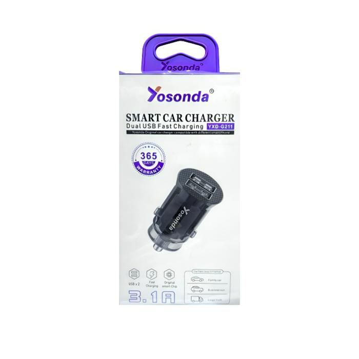 Chargeur allume cigare Voiture Yosonda Dual USB YXD-G211