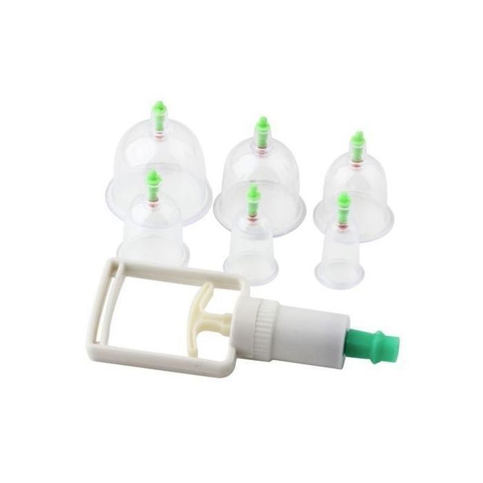 Hijama Ventouses Massage Relaxation de Thérapie (6 tasses + 1 aspiration)