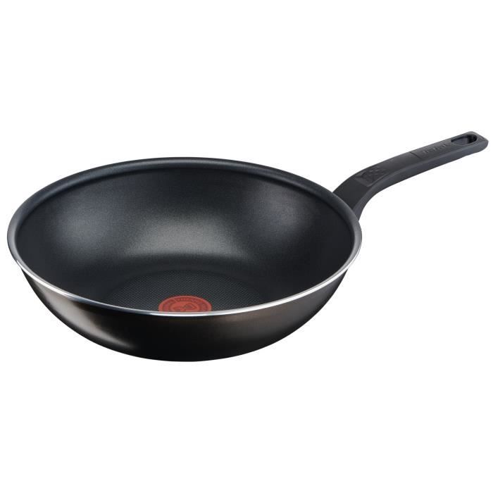 TEFAL Easy Cook & Clean Wok 28 cm, Non induction, Revêtement antiadhésif, Fabriqué en France B5541902