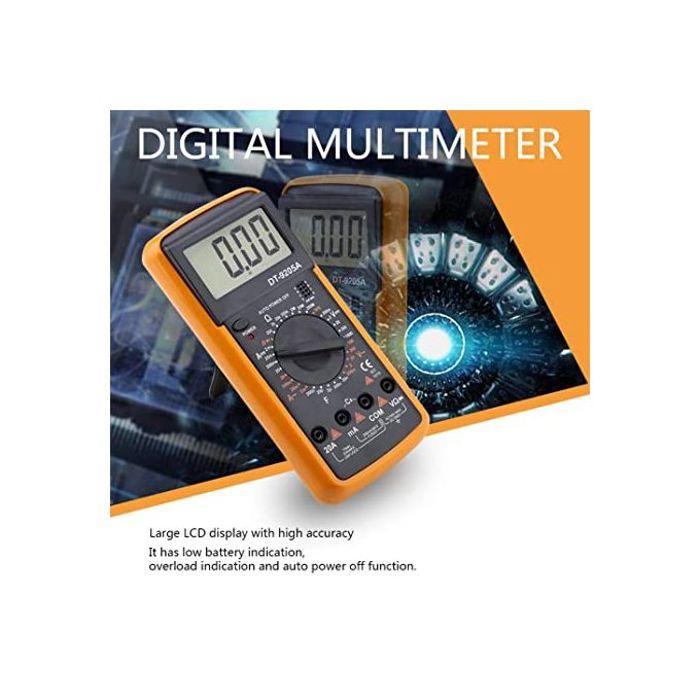 Multimètre Numérique professionnel DT9205A Digital Manual Range Voltage Meter