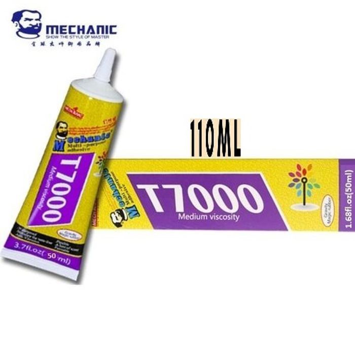 Mechanic Colle T-7000 Super Liquide 110 ml pate Noir Mastic Adhésif Pour Tous Bricolage