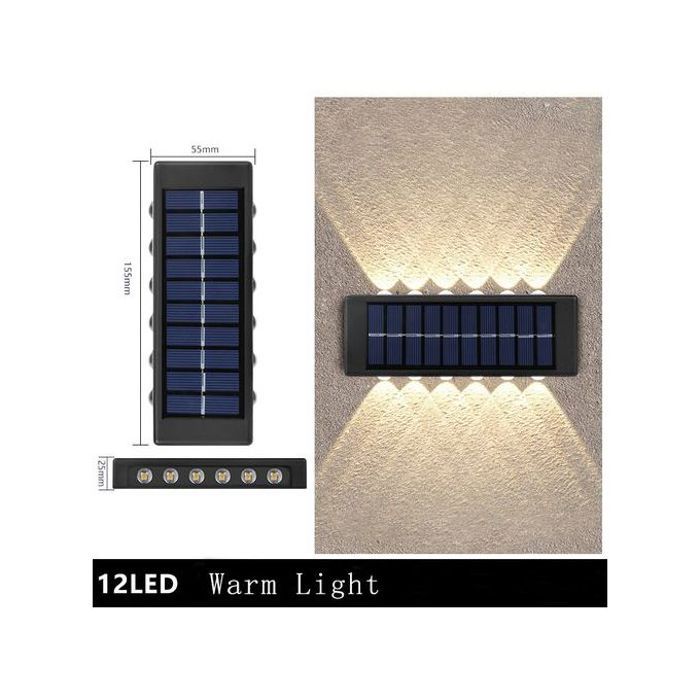 Lot de 2 lampes solaires d'extérieur