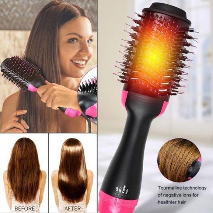 Brosse Soufflante,Brosse Sèche-cheveux Electrique,brosse Lissante Haute Qualité