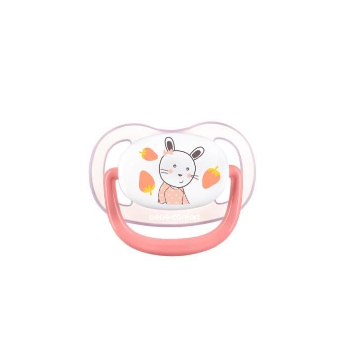 BEBE CONFORT 2 Sucettes Physio Air Confort Silicone 18/36 - Rose & Jaune - The Gardener