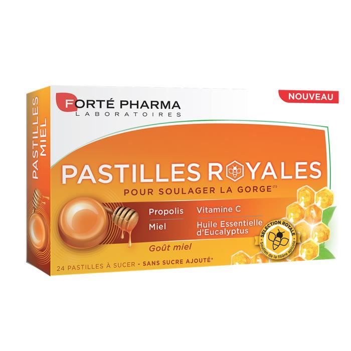 Forté Pharma Pastilles Royales Goût Miel 24 unités