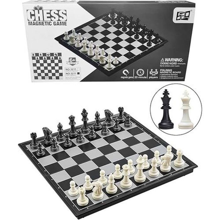 Intellect Games : Ensemble pliable 3en1 Echecs, Dames et Backgammon