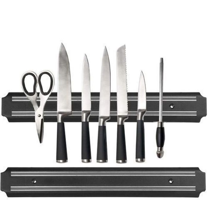 Bande magnétique pour couteaux, barre de couteaux, porte ustensiles de cuisine