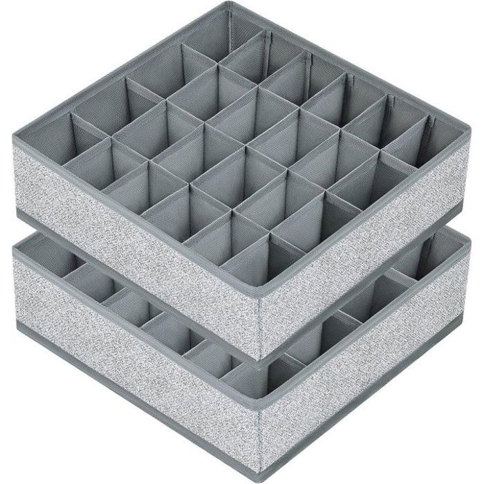 Organisateur - Non spécifié - Lot de 3 - 24 compartiments - Plastique - Mixte