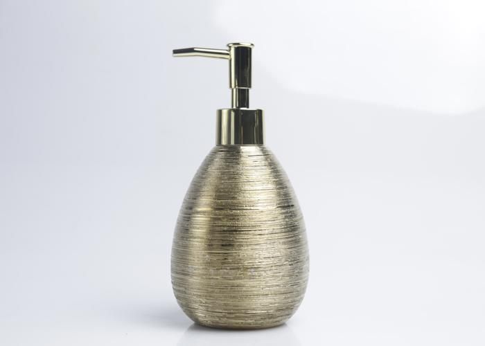 Distributeur de savon en céramique doré SB0049