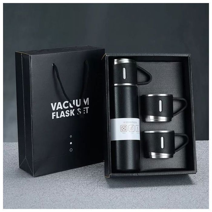 Thermos pour conserver les boissons chaudes avec 3 tasses 500 ml
