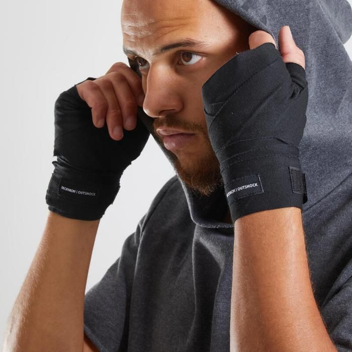 BANDES DE BOXE 2,5M NOIRES
