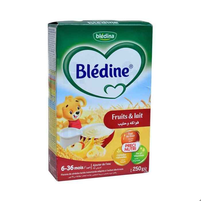 Flocons de céréales lactés instantanés Fruits et lait 250 g - BLEDINE
