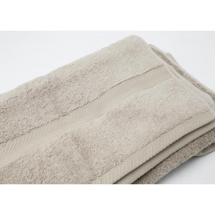 Drap de bain - FARO - Beige - 100x150 cm - 650g - Coton naturel