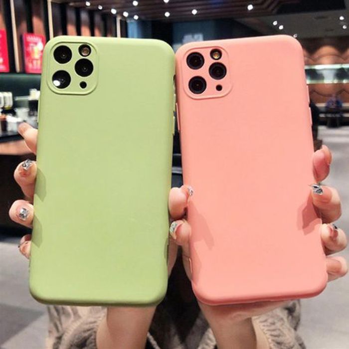 Case Pack 2 Coque : Pochette Souple Iphone 11 Pro Rose + Coque 11 Pro Vert